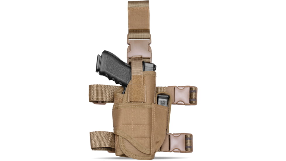 Tacticon Armament Universal Drop Leg Holster, Left Handed, Tan, DLGHTNLH