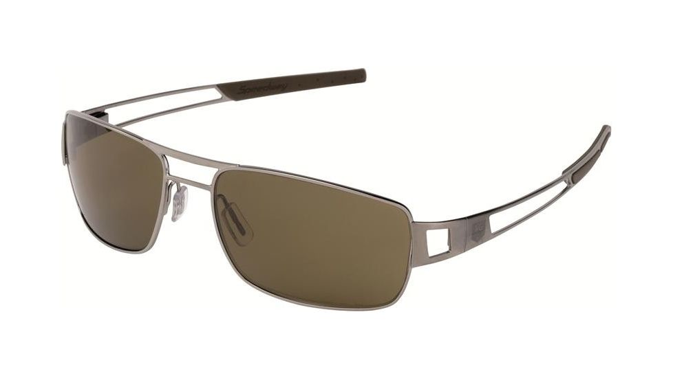 Tag Heuer 0203 Progressive Prescription Sunglasses, Ruthenium Frame - Havana Temples Frame, Precision Brown Lens-0203-201PR