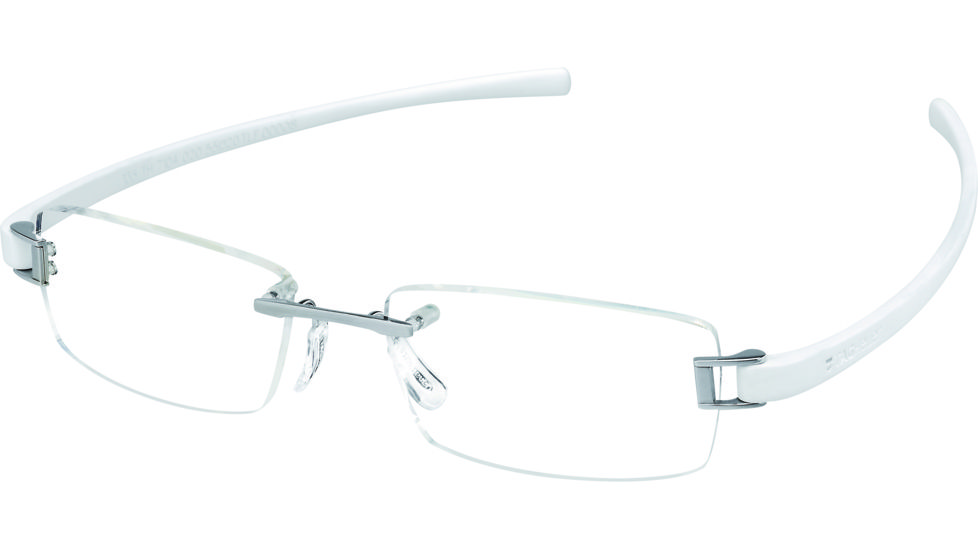 Tag Heuer Track Eyeglasses, Pure Frame/White Temples, Clear Lens 7104-020