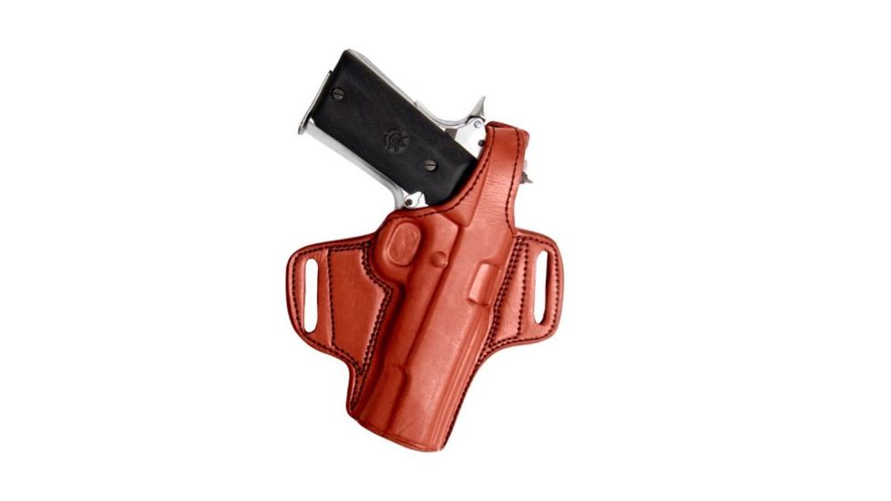 Tagua Gunleather Anniversary Multifit - Thumbreak Belt Holster, 9mm/ 40 mm Double Stack, Left Hand, Black, ANNI-MULTI-BH1-302