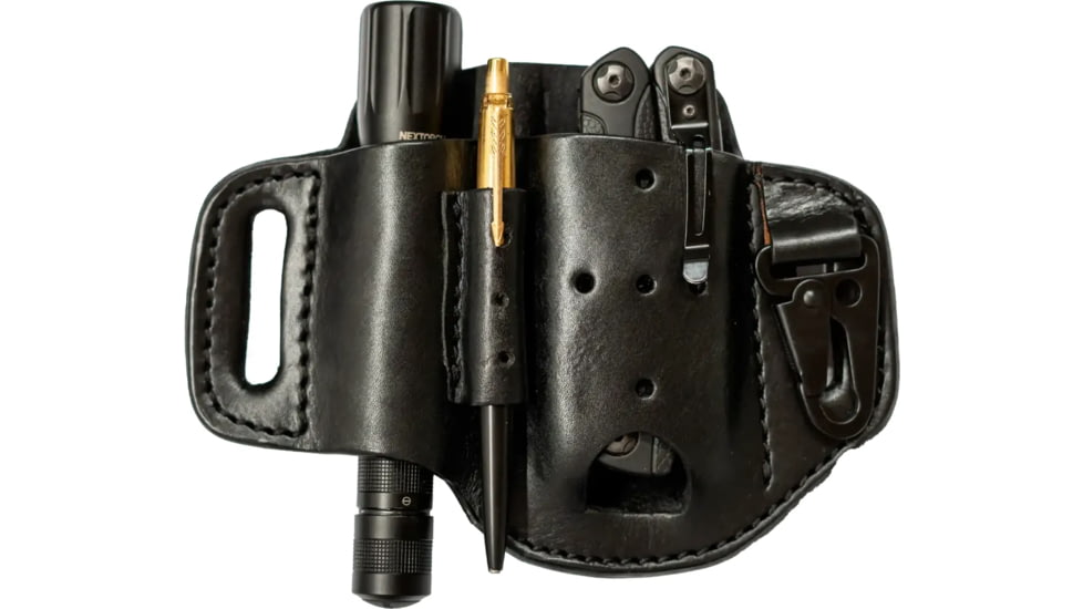 Tagua Gunleather Leather Belt Multi-Tool, Black, One Size, TX-MULTITOOL-001
