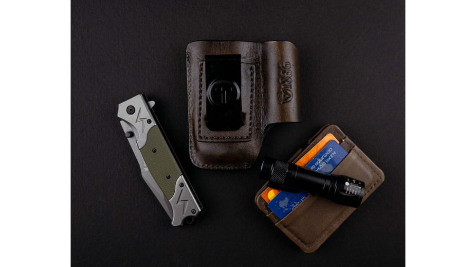 Tagua Gunleather Leather Belt Multi-Tool, Dark Brown, One Size, TX-MULTITOOL-002
