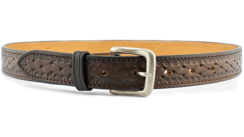 Tagua Gunleather Texas Patterned Gun Belt, Brown, 44, TX-GBELT-PATTERNED-162