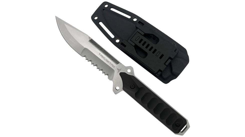 Takumitak Escort Fixed Blade Knife, 5.5in, D2, Drop Point, G10 Handle, Silver, TKF213SL
