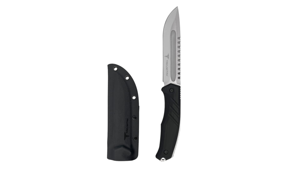 Takumitak Exit Point Fixed Blade Knife, 5.5in, D2, Drop Point, G10 Handle, Silver, TKF211SL