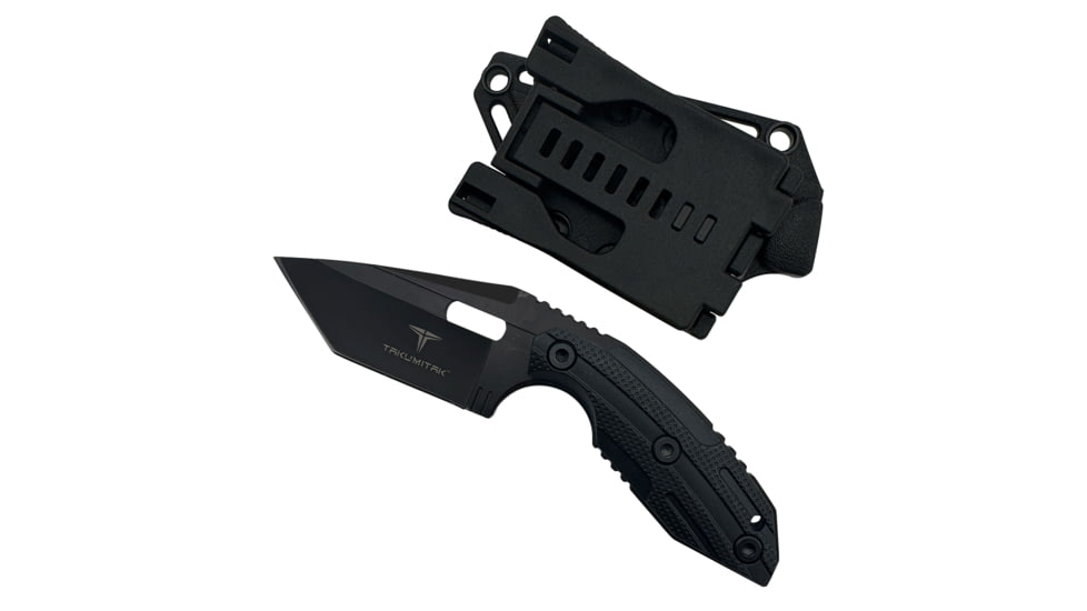 Takumitak Muted Fixed Blade Knife, 3 in Blade , 3cr13, Black, TKF3S06