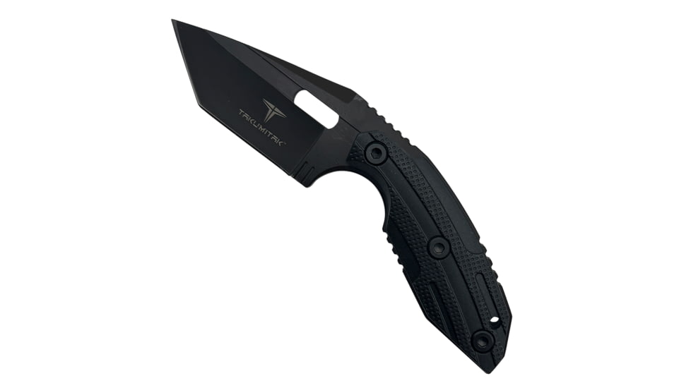 Takumitak Muted Fixed Blade Knife, 3 in Blade , 3cr13, Black, TKF3S06