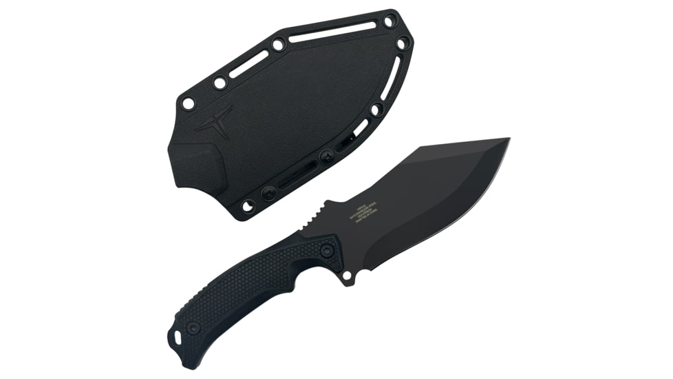Takumitak Neuter Fixed Blade Knife, 4.5 in Blade , 3cr13, Black, TKF319