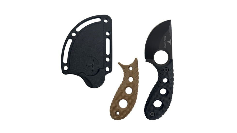Takumitak Skinner Fixed Blade Knife, 2.5 in Blade , 3cr13, Black, TKF3S01