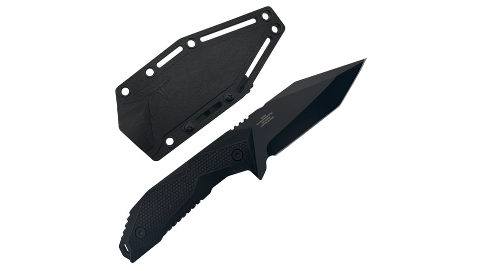 Takumitak Terminal Fixed Blade Knife, 4 in Blade , 3cr13, Black, TKF320