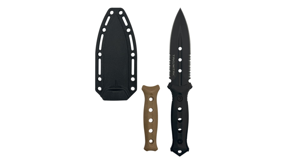 Takumitak Unrestricted Fixed Blade Knife, 4.5 in Blade , 3cr13, Black, TKF316