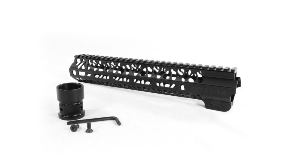Talon Armament AR-15 STF 12in Free Float Rail Handguard w/M-Lok, Hardcoat Anodized, Black, TAC-STF-ST-12BL