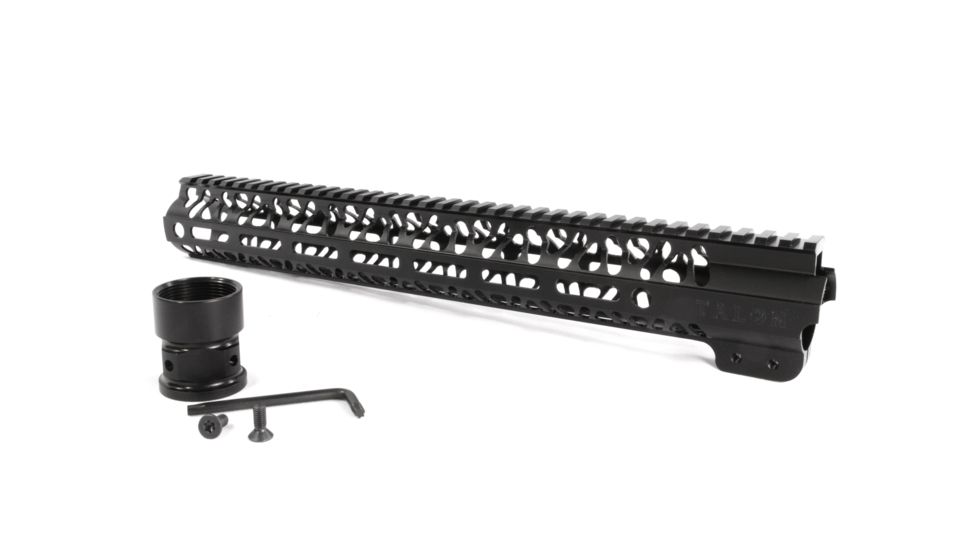 Talon Armament AR-15 STF 15in Free Float Rail Handguard w/M-Lok, Hardcoat Anodized, Black, TAC-STF-ST-15BL