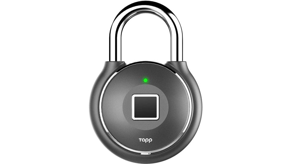 Tapplock One Plus Smart Fingerprint Padlock, Gun Metal, TL203AGM