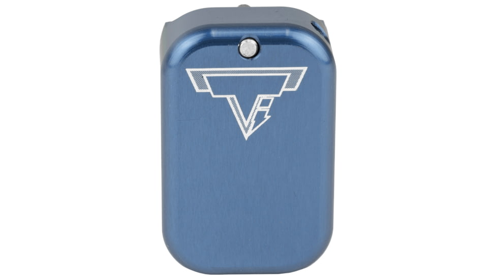 Taran Tactical Innovations Base Pad, For Glock 17/22, +3/+4, Small, Titanium Blue Finish