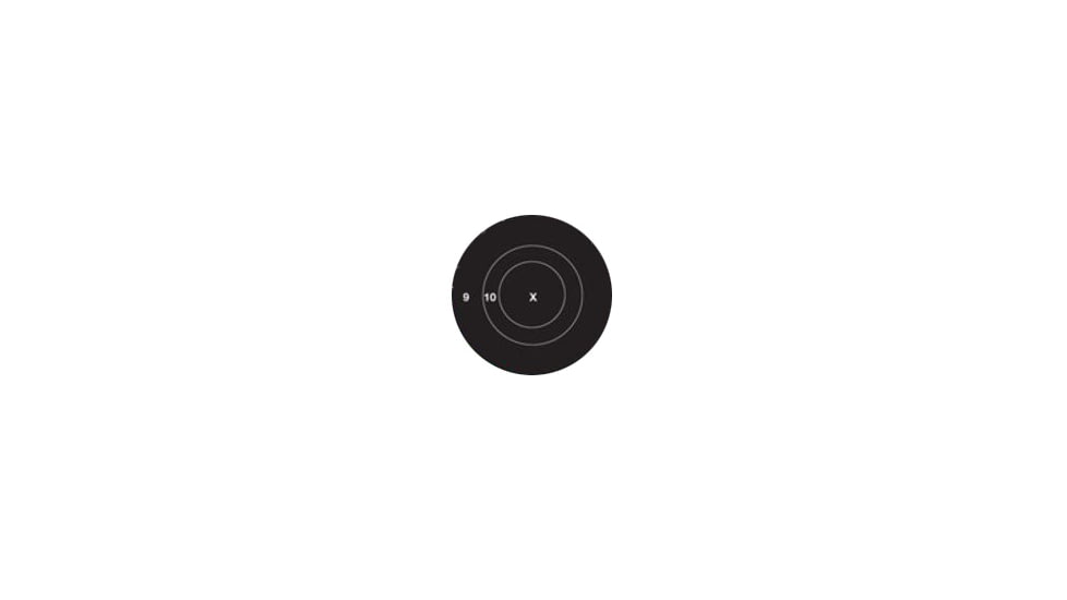 TargDots Instant Targets Slow Fire Bull's Eye 3, 50 Per Pack - 4026900