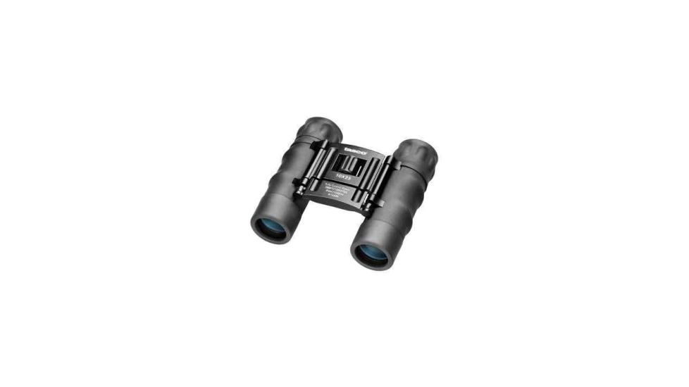 Tasco Essential 10x25 Roof Prism Water Resistant Binoculars, Black, Box Pack - 168RB 