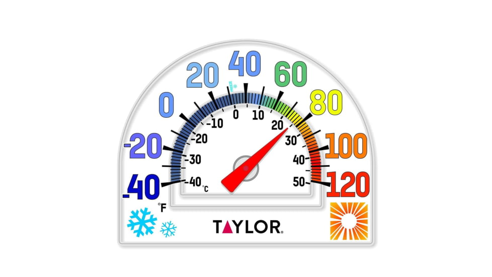 Taylor Four-Season Static Cling Thermometer, White, 5323