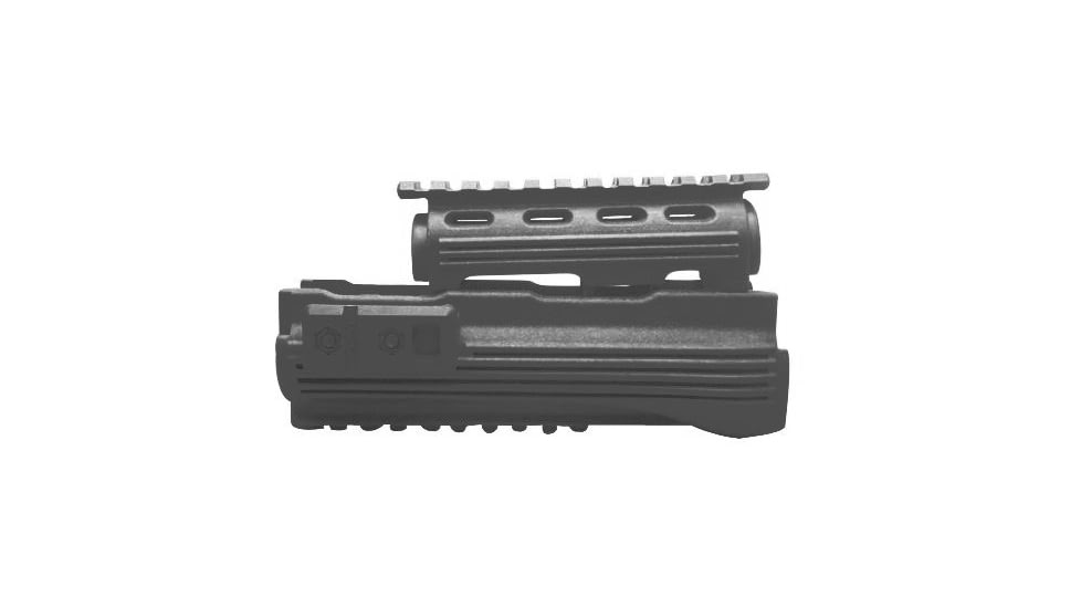 Tdi Arms AK47 Rifle Scope Handguard Set, Picatinny, Black, Medium, LHV47S-BL