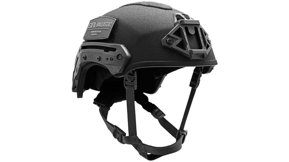 USED Team Wendy EXFIL Ballistic Helmet w/Shroud, Boltless LED Retention, Left Eye Dominant, Black, 2XL, 73-22S-E22-L, EDEMO1