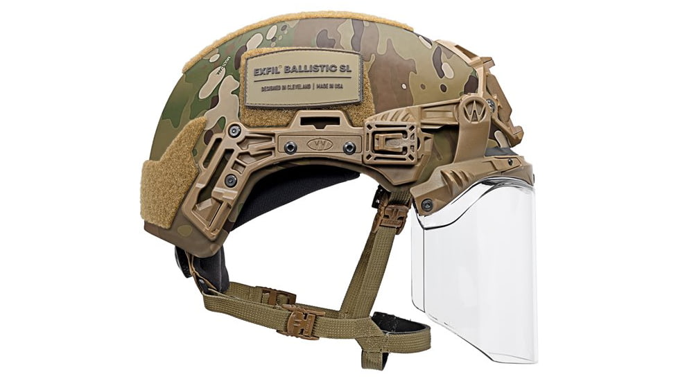 Team Wendy EXFIL Face Shield, Coyote Brown, Medium/Large, 76-VRT-CB1