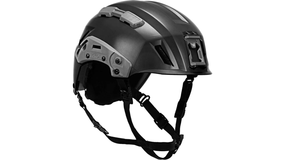 Team Wendy EXFIL SAR Tactical Helmet w/ Rails, Black, One Size, 81R-BK