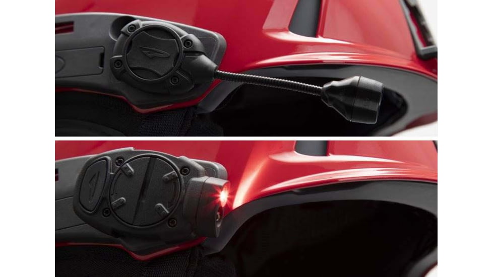 Team Wendy M-216 Backcountry Ski Helmet w/ Princeton Tec Switch Rail Light, Red/Gray, Small/Medium, 83-1RDGY-SR