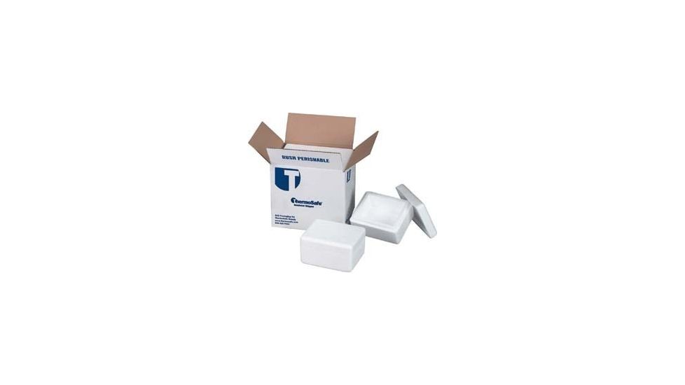 Tegrant Thermosafe Thermosafe Thick And Thin Wall Insulated Shippers, Case of 12, Expanded Polystyrene, Thermosafe Brands Thin Wall, Foam Only, 648