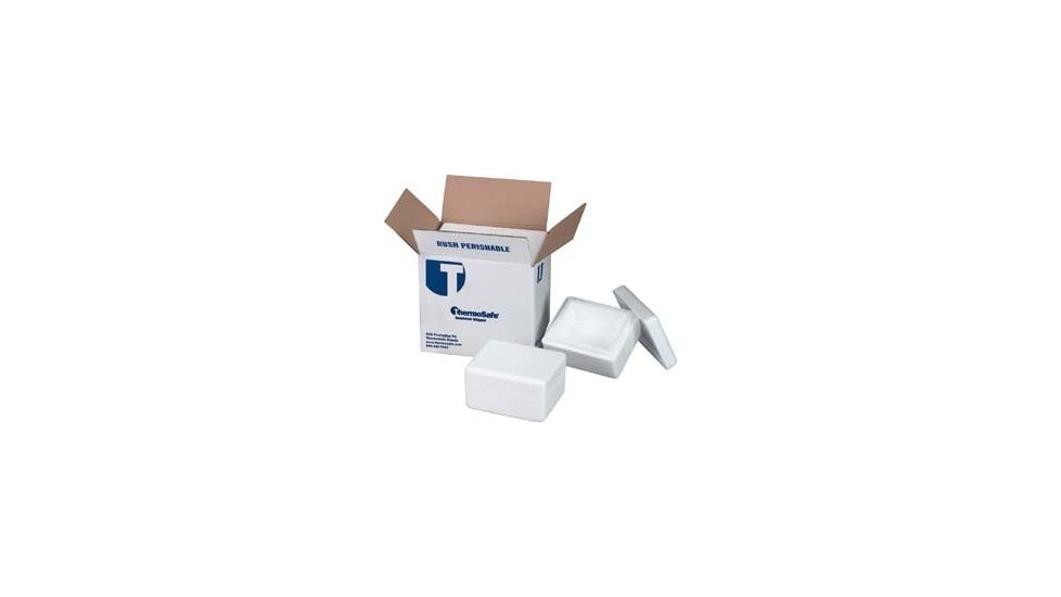 Tegrant Thermosafe Thermosafe Thick And Thin Wall Insulated Shippers, Case of 8, Expanded Polystyrene, Thermosafe Brands Thick Wall, Foam Only, 438