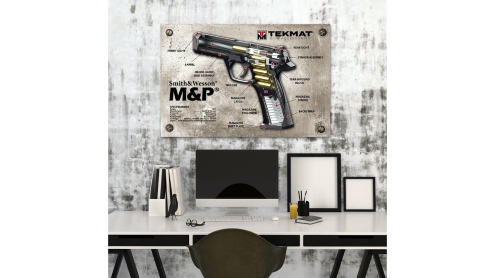 TekMat Smith &amp; Wesson M&amp;P Poster, 24inx36in, TEK-TMP-SW-MP
