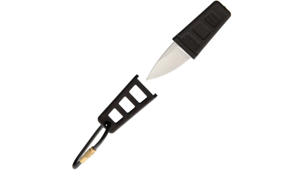 Tekna Xtra Edge Knife Folding Knife,1.5in,420HC Steel,Standard Edge,Mirror Polish,Black,Synthetic Handle TEKXE
