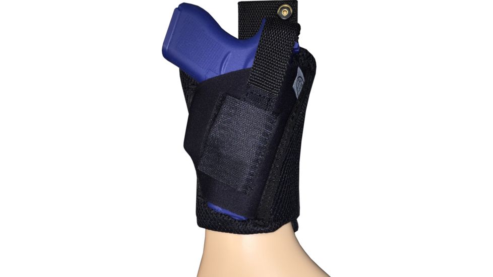 Telor Tactical Comfort Air Ankle Holster for Compact Handgun-LE, Black, Glock 26, 27 30/Springfield XD/Sig P226/Taurus Jud TTAH-10012-LE-CP