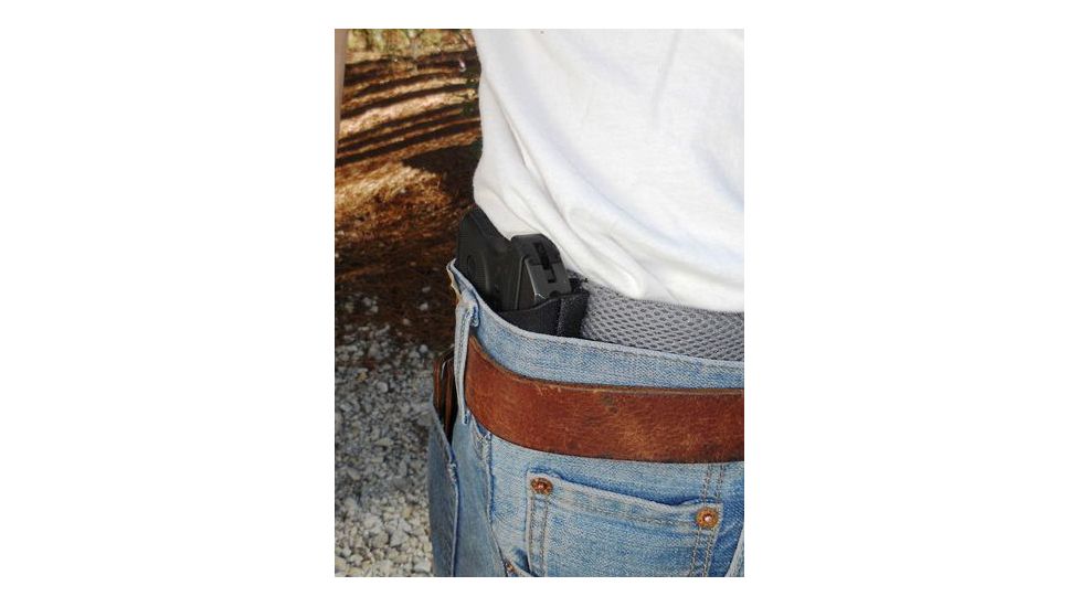 Telor Tactical Comfort Air Bodyband Holster for Sub Compact Handgun, LH, Large, slim-line, Grey, Ruger LCP/Sig P238, P938/Keltec .380/Taurus , Large (34-40in.) waist TTBB-10009-SC-L-LF