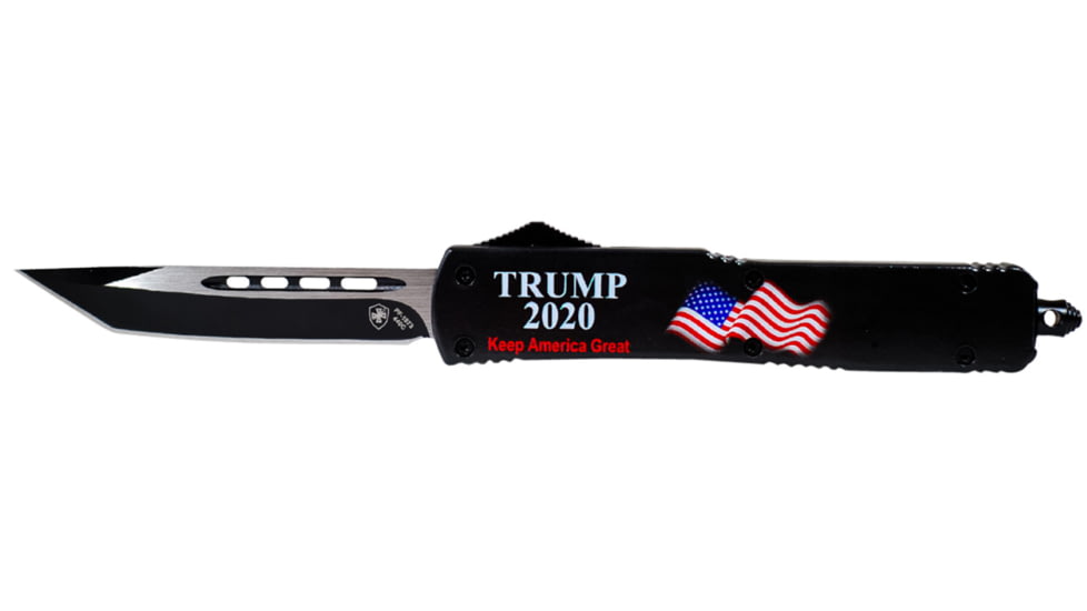 Templar Knife M20BK231 Trump 2020 Slim 3.50 Tanto Plain Black 440C Stainless St