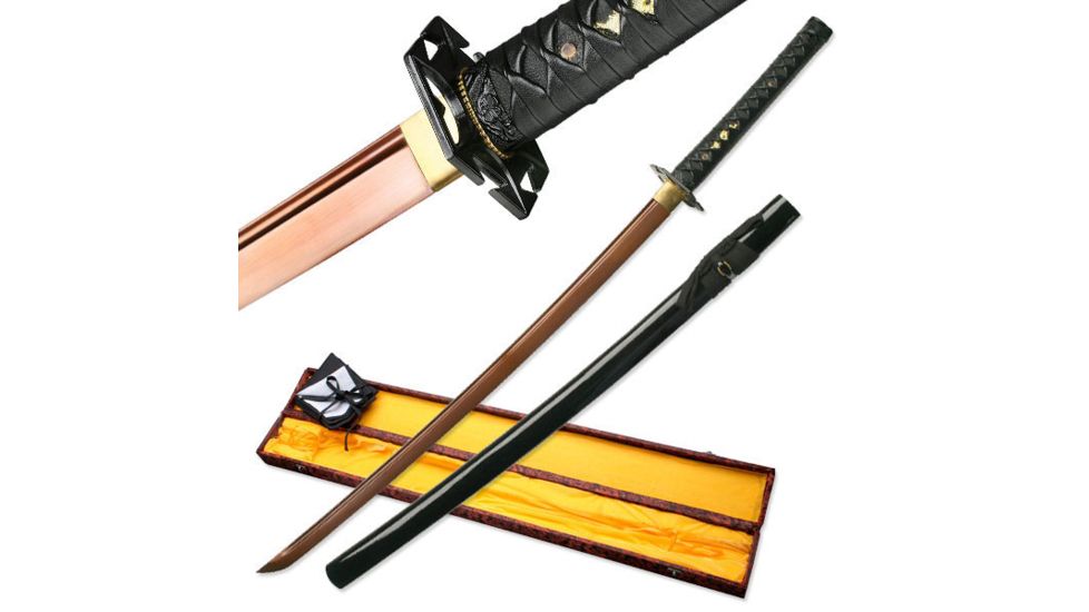 Ten Ryu Fixed Blade, 41in, Carbon Steel Blade, Leather Wrapped Handle MAZ-201