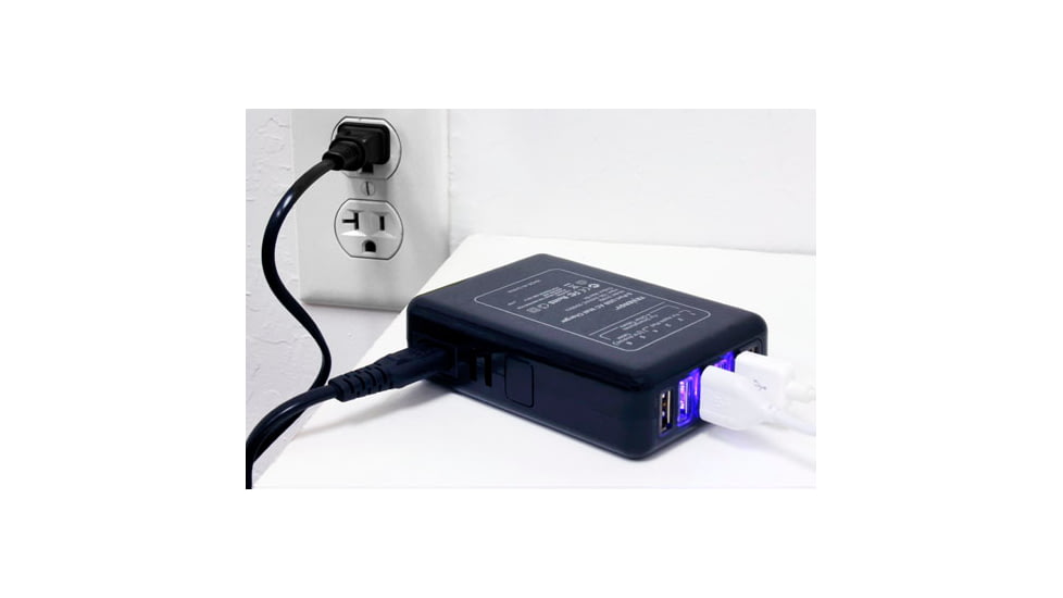 Tenergy 6 Port USB AC Wall Charger, Black 51082
