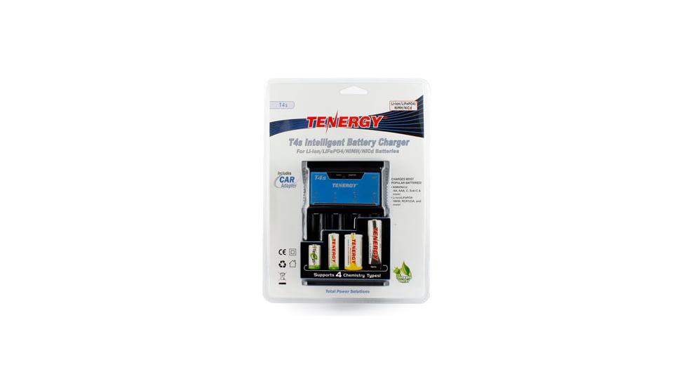 Tenergy T4S Battery Charger, Black 01432