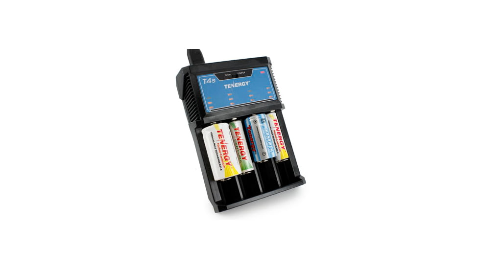 Tenergy T4S Battery Charger, Black 01432