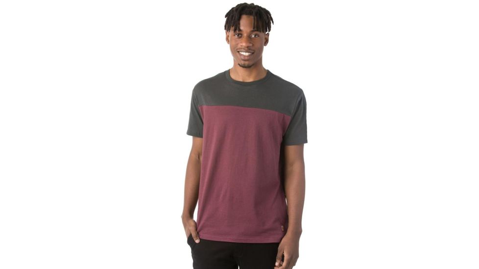 Tentree Canyonlands Organic T-Shirt, Mens, Catawba Grape/Phantom, S SP18-MJCAN-RED-S
