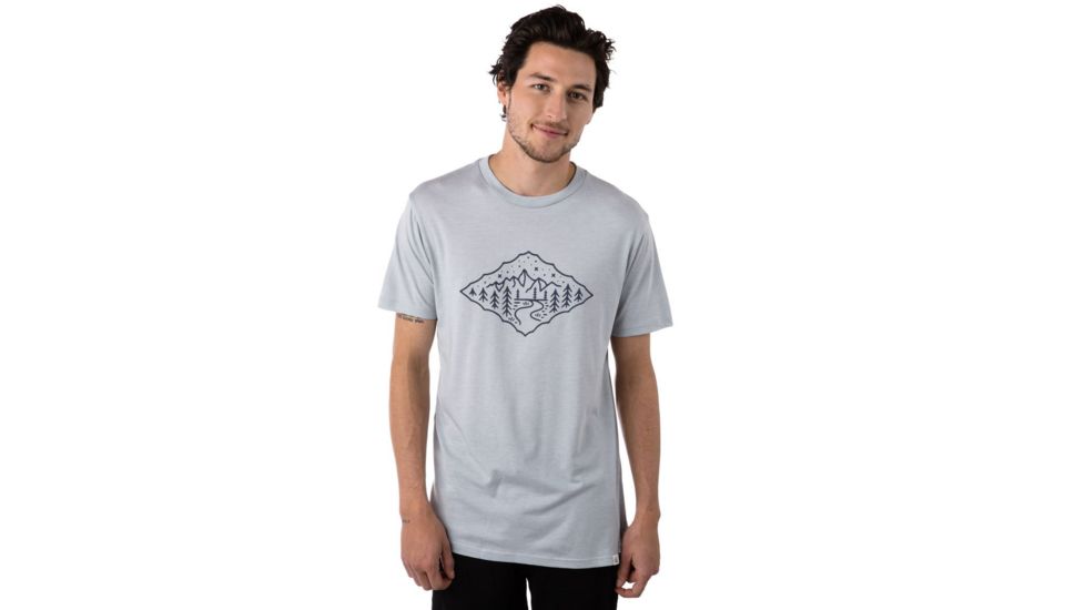 Tentree Destination Tri-blend T-shirt, Mens, Pearl Blue, S, SP18-MJDES-BLU-S