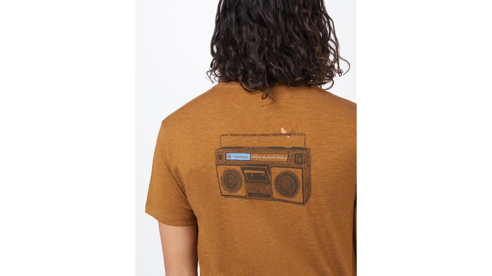 Tentree Forest Mix Short Sleeve T-Shirt - Mens, Rubber Brown Heather, M, TCM1737-0461-M