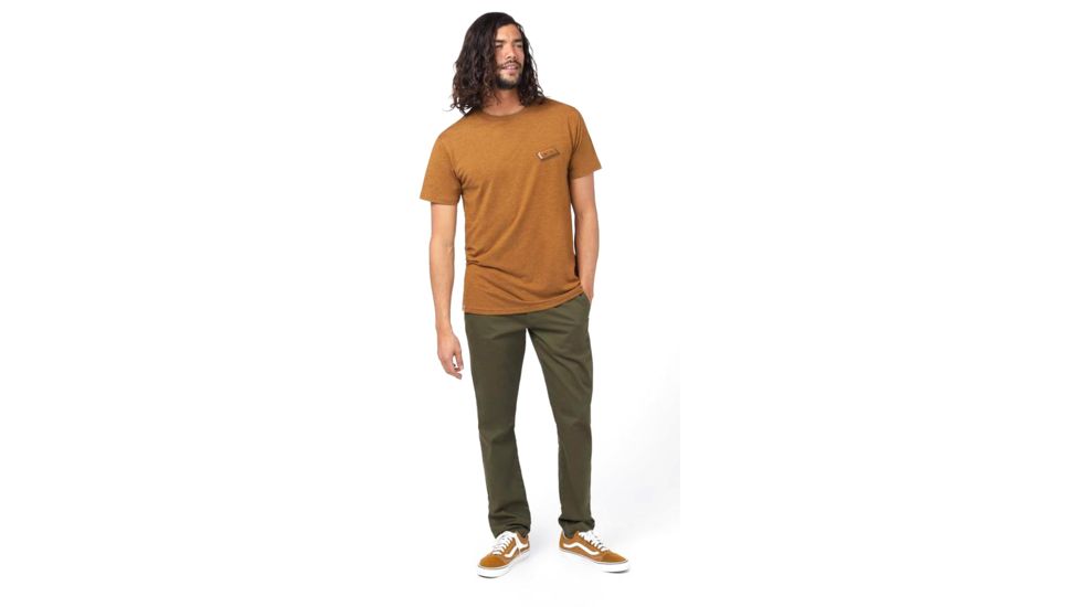Tentree Forest Mix Short Sleeve T-Shirt - Mens, Rubber Brown Heather, M, TCM1737-0461-M