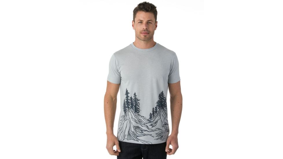 Tentree Foxglove Tri-blend T-shirt, Mens, Blue Pearl, M SP18-MJFOX-BLU-M