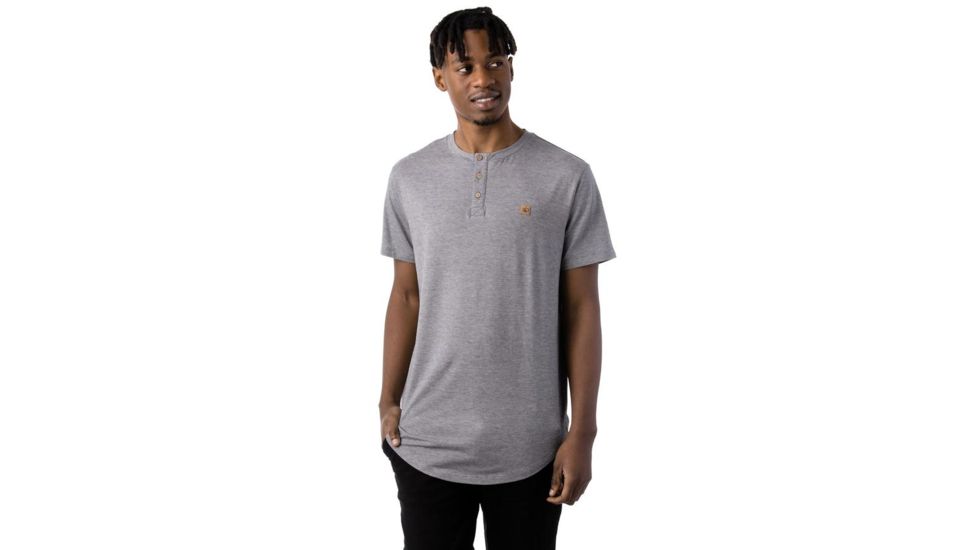 Tentree Grouse Modal Henley T-shirt, Mens, Charcoal Gray, S SP18-MJGRO-GRY-S