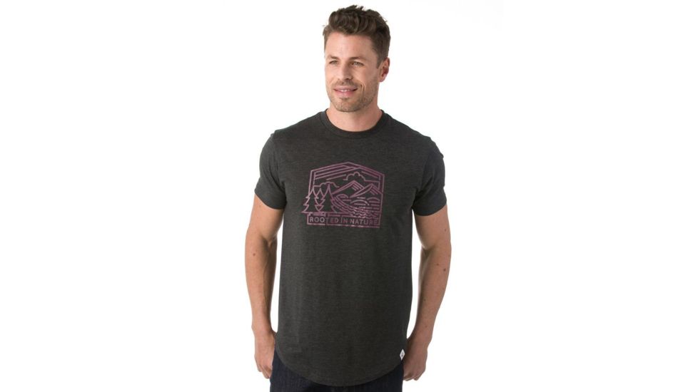 Tentree Rooted Tri-blend T-shirt, Mens, Phantom, S SP18-MJROO-BLK-S