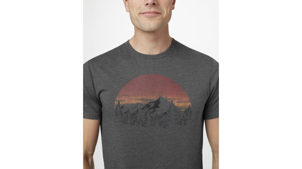 Tentree Vintage Sunset Short Sleeve T-Shirt - Mens, Gargoyle Grey Heather, M, TCM2096-0468-M