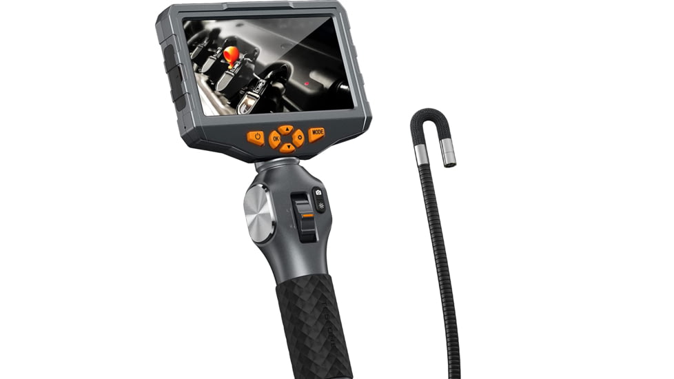 Teslong TD500 Articulating Inspection Camera w/ 5in Screen, Black/Metallic Grey/Orange, TD50085L1.55