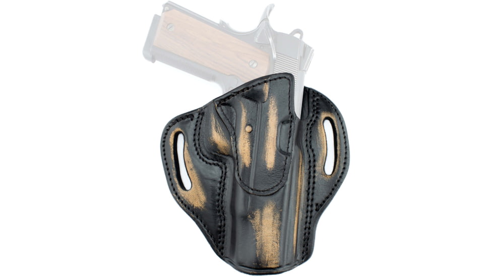 Texas 1836 Cannon Vintage Edition - Open Top OWB Holster, Right Hand, Glock 17, Glock 22, Glock 31, With No Attachment, Vintage Tan, Black, TX-BH3-300-VINTAN