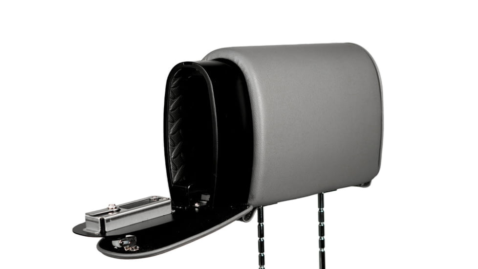 The Headrest Safe Co. The Headrest Slide Unit, Leatherette, Dark Gray, HRSLIDEDGL02