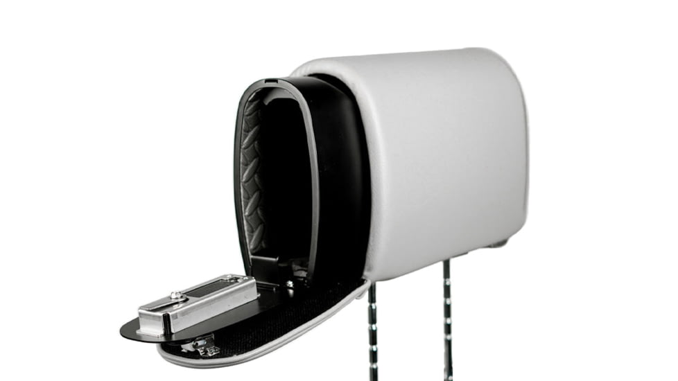 The Headrest Safe Co. The Headrest Slide Unit, Leatherette, Light Gray, HRSLIDELGL02